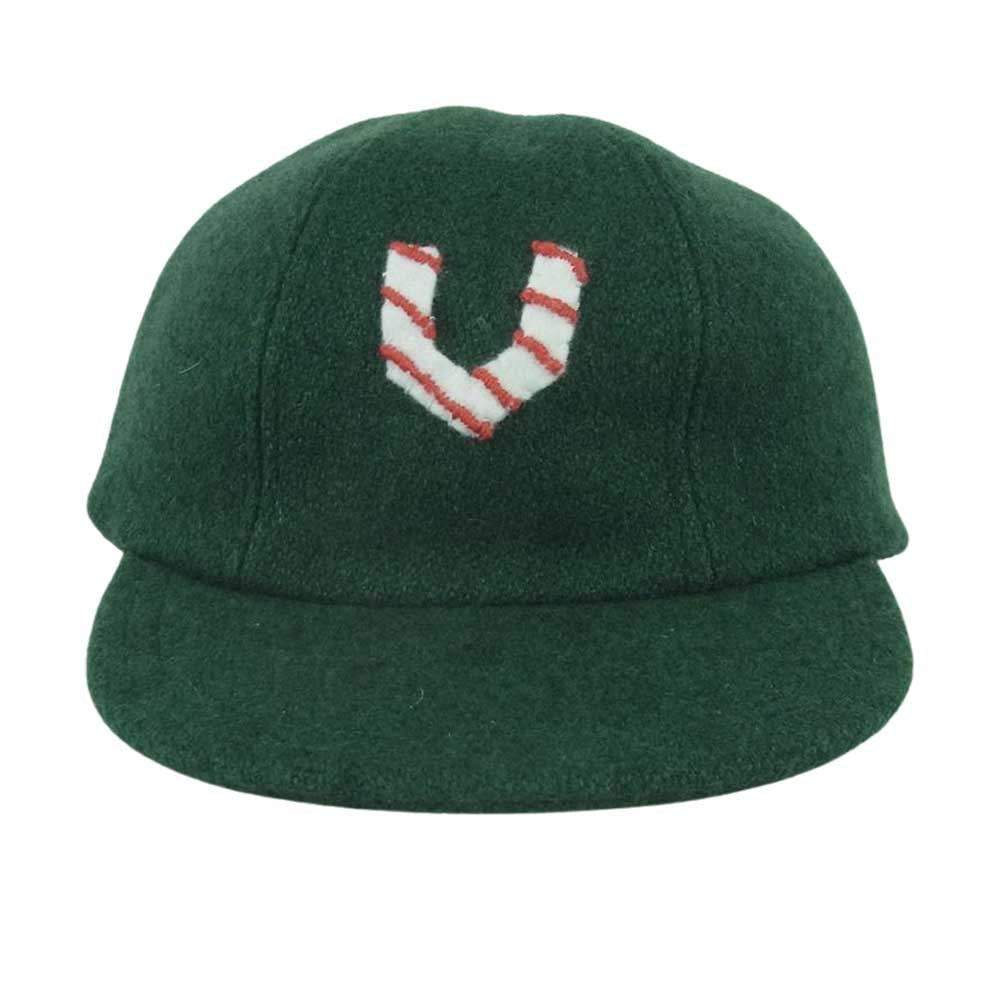 VISVIM ビズビム 17AW 0117203003027 HONUS CAP TWEED 6パネル ベースボール キャップ 帽子 日本製 グリーン系 SM【中古】