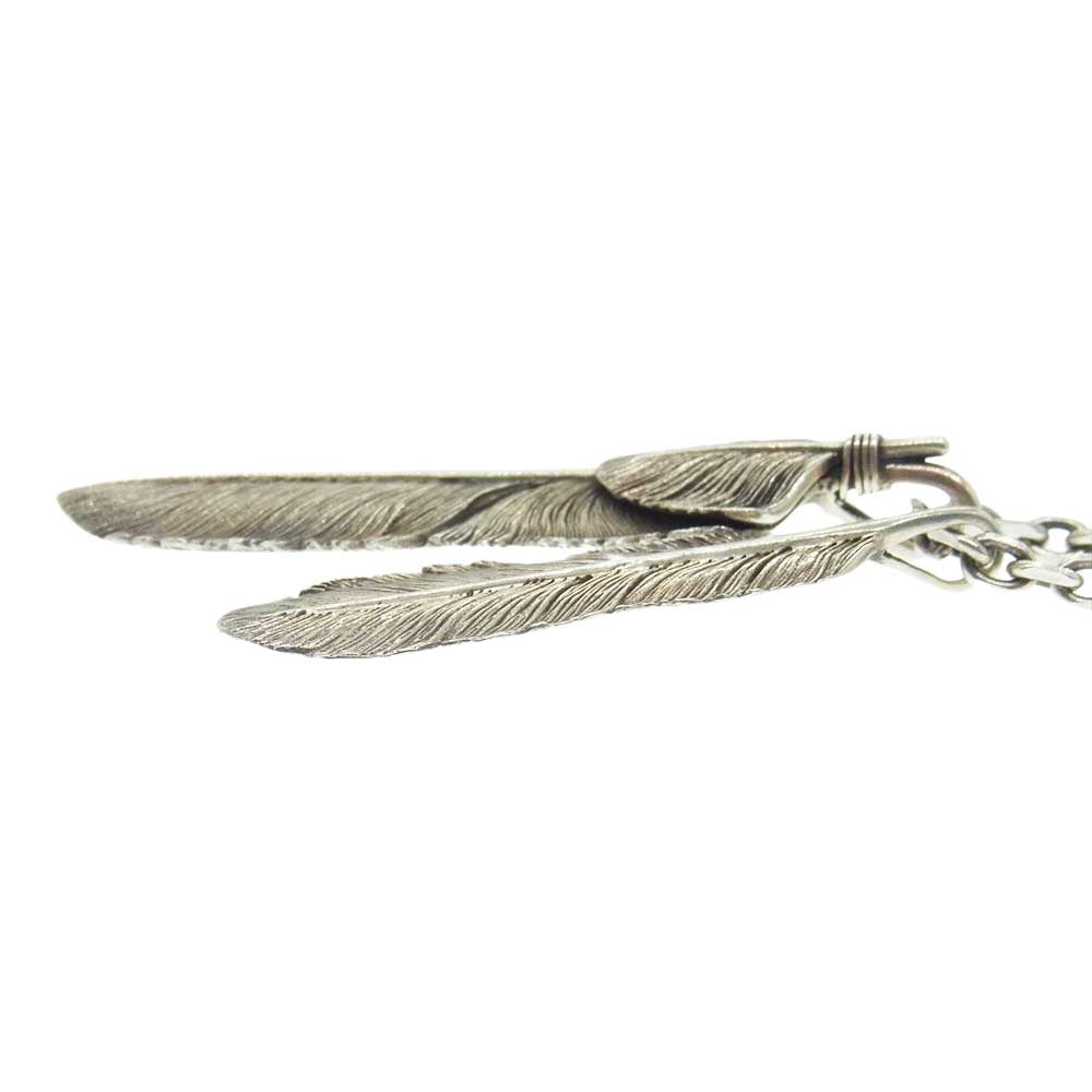 SAAD サード ハートフェザー フェザー サンシンボルメディスンホイール アラベスクフック チェーン カスタムネックレス シルバー系【中古】