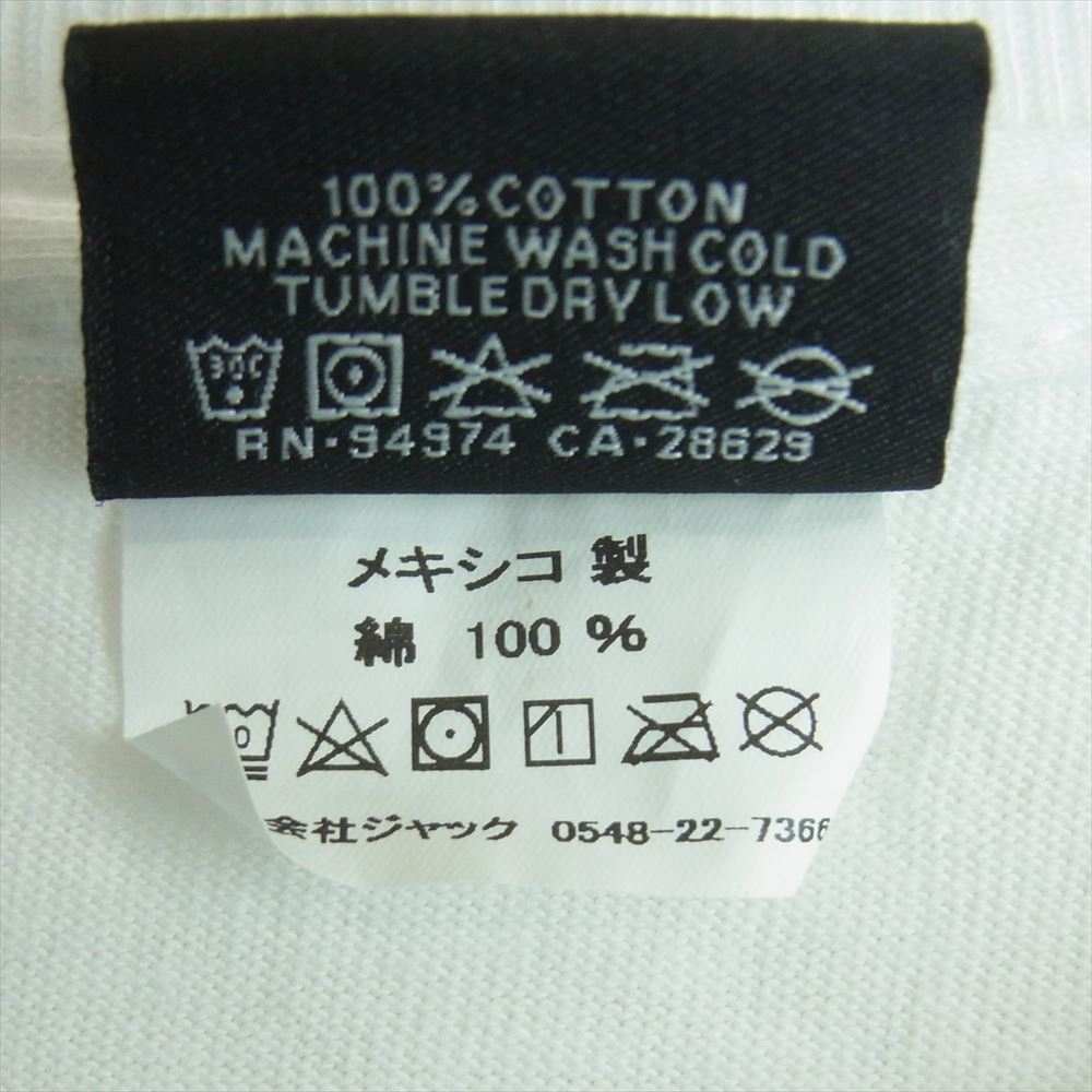 STUSSY ステューシー ONE WORLD バックプリント 半袖 Tシャツ コットン メキシコ製 ホワイト系 M【美品】【中古】