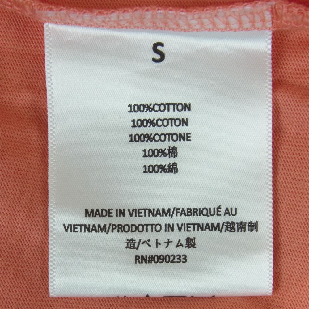 FEAR OF GOD フィアオブゴッド ロゴ コットン カットソー 半袖 Tシャツ ピンク系 サーモンピンク系 S【美品】【中古】