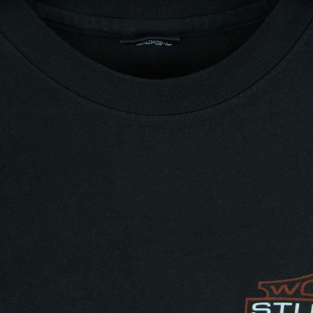 STUSSY ステューシー OUR LEGACY アワーレガシー BADGE PIG DYED TEE プリント 半袖 Tシャツ ブラック系 M【中古】
