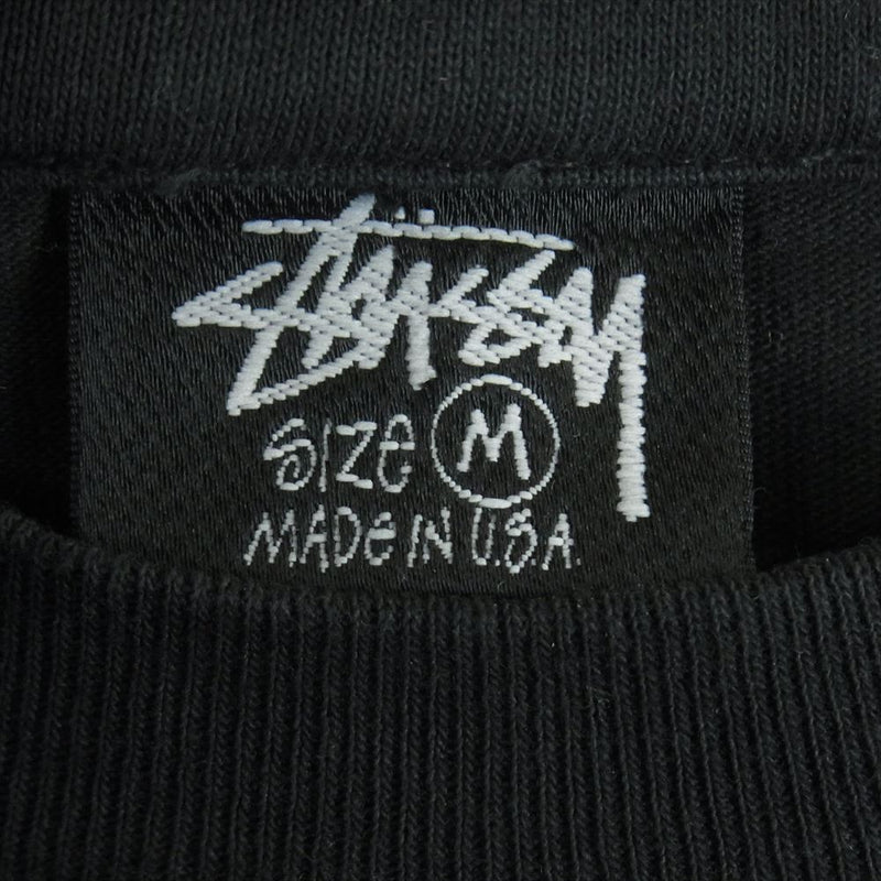 STUSSY ステューシー OUR LEGACY アワーレガシー BADGE PIG DYED TEE プリント 半袖 Tシャツ ブラック系 M【中古】