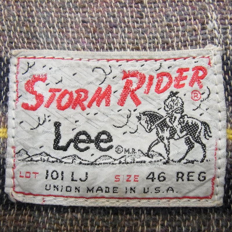 Lee リー ヴィンテージ 70s STORM RIDER ストームライダー デニム ジャケット インディゴブルー系 46【中古】