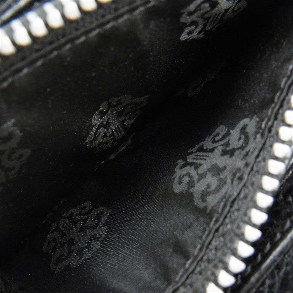 CHROME HEARTS クロムハーツ（原本無） REC F ZIP BS BSフレア ソフトレザー ラウンドジップ ロングウォレット 長財布 ブラック系【中古】