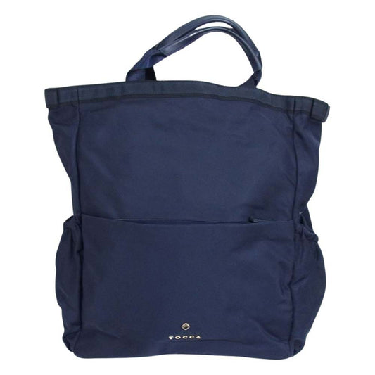 TOCCA トッカ ナイロン 2WAY ハンド バックパック リュック ネイビー系【中古】