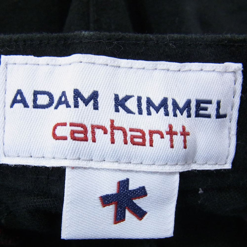 Carhartt カーハート × ADAM KIMMEL アダムキメル モールスキン パンツ ブラック系 L【中古】