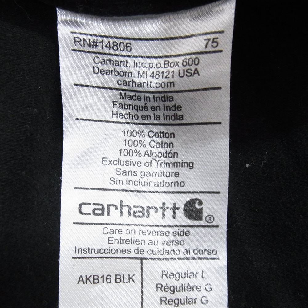 Carhartt カーハート × ADAM KIMMEL アダムキメル モールスキン パンツ ブラック系 L【中古】