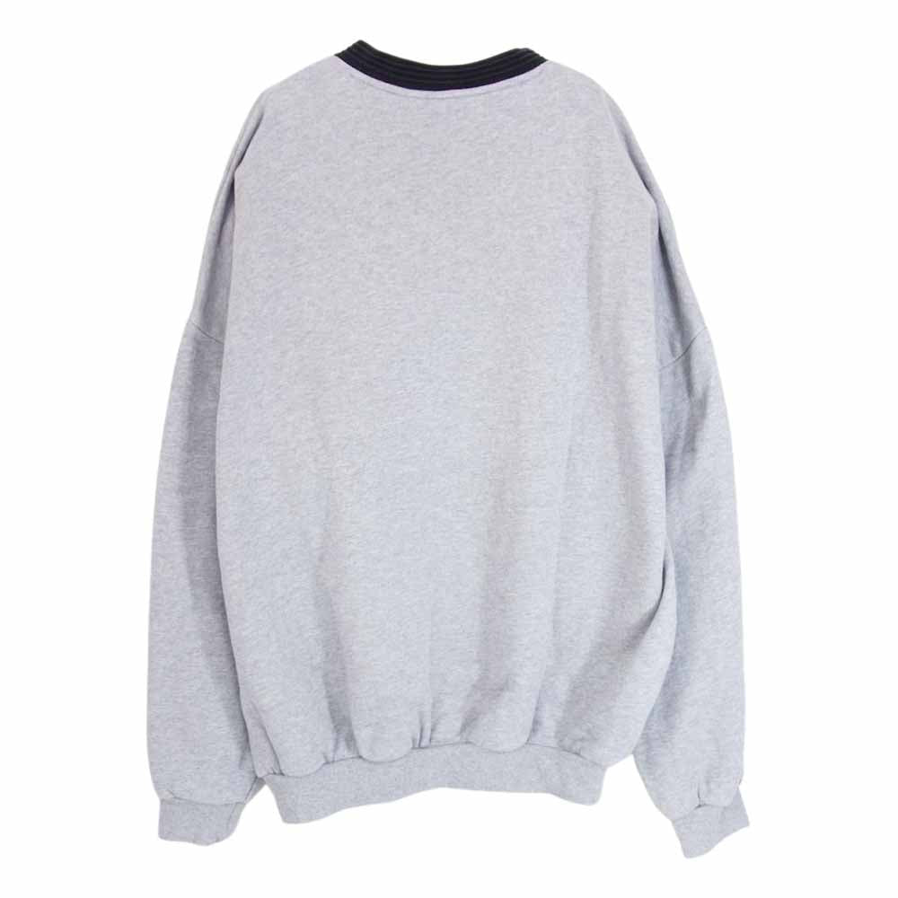 ゴーシャラブチンスキー DP5304 ADIDAS SWEAT TOP アディダス 刺繍ロゴ サイドライン オーバーサイズ スウェット トップ グレー系 M【中古】