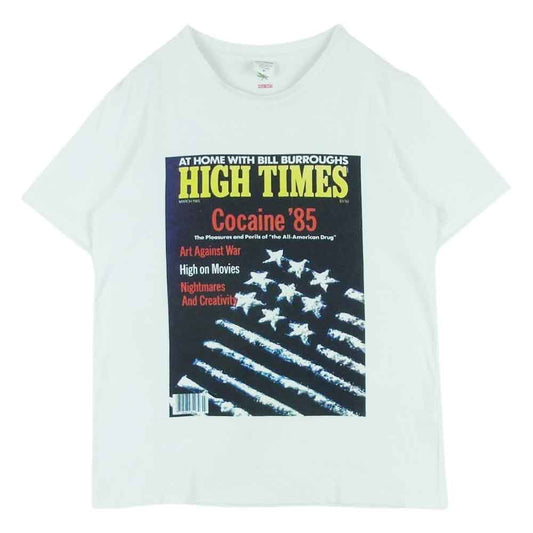 WACKO MARIA ワコマリア HIGHTIMES ハイタイムズ 半袖 Ｔシャツ コットン 日本製 ホワイト系 M【中古】