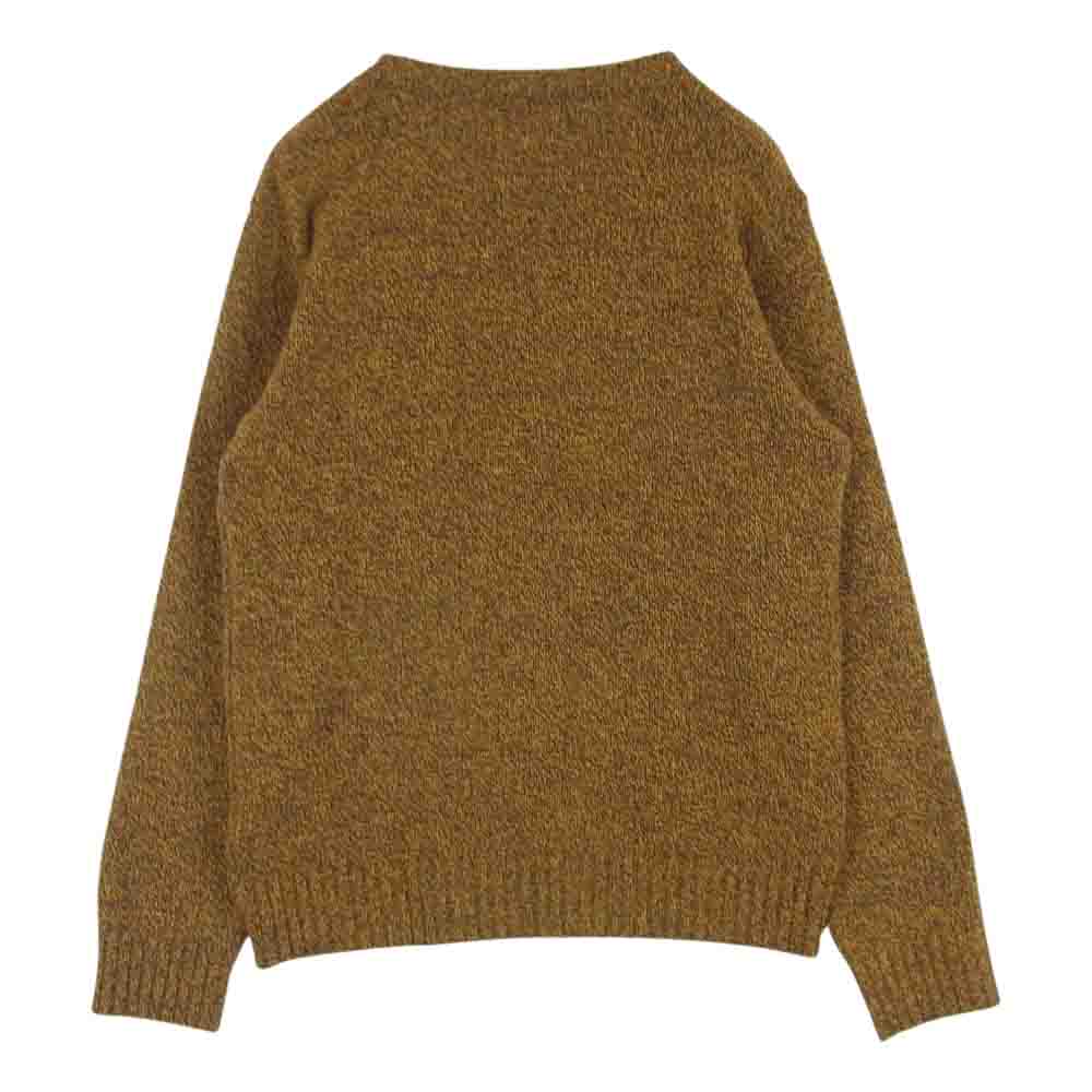 WACKO MARIA ワコマリア 18AW 18FW-WMK-KN01 クルーネック ウール ニット 日本製 ブラウン系 M【中古】