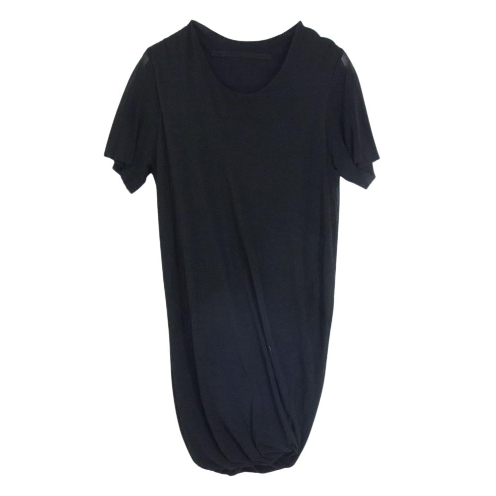 ユリウス 457CUM25 Ghost Layered T-Shirt ゴースト レイヤード Tシャツ カットソー ブラック系 1【中古】