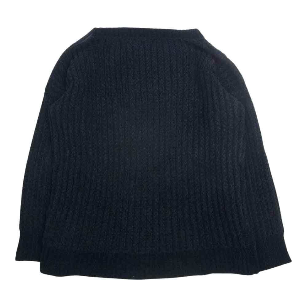 VERSACE ヴェルサーチ VERSUS ヴェルサス ショルダースナップ ニット セーター ブラック系 38【中古】