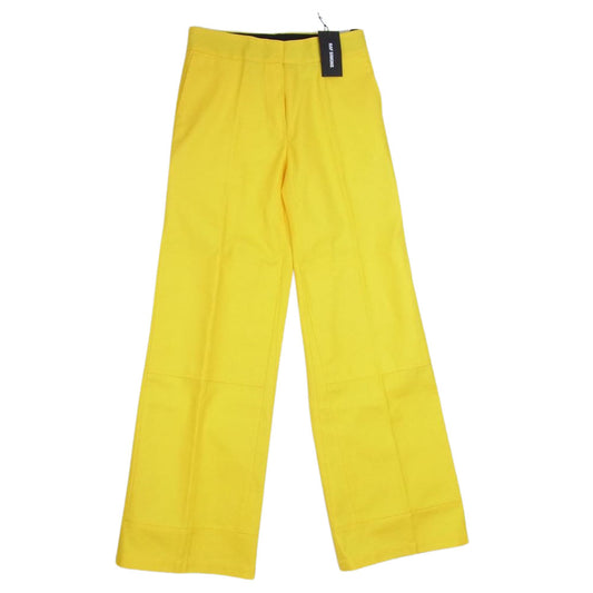 RAF SIMONS ラフシモンズ 21AW 212-W361 TWILL COTTON コットンツイル ストレートフィットバンツ イエロー系 36【美品】【中古】
