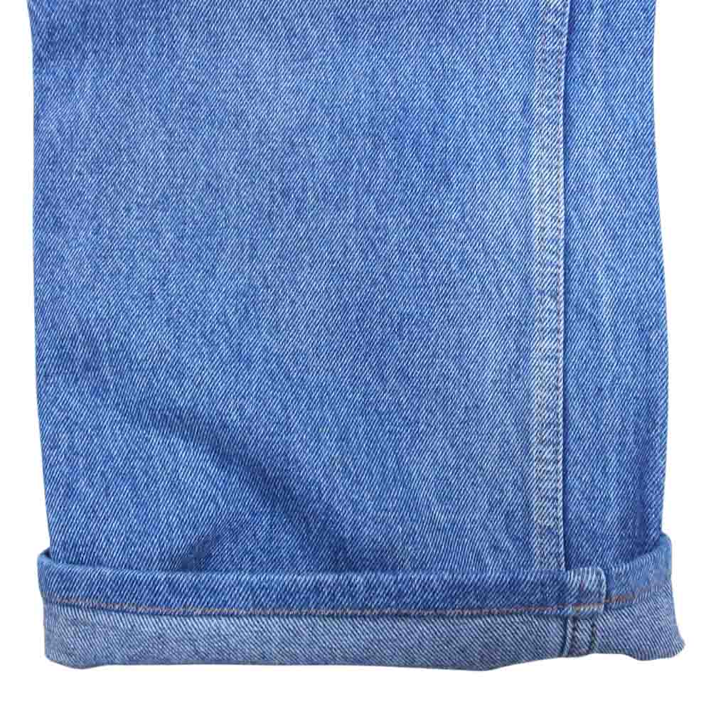 MAISON MARGIELA メゾンマルジェラ 21SS S62LB0056 MM6 エムエムシックス ヴィンテージウォッシュ加工 セーラー ワイドストレート デニムパンツ インディゴブルー系 38【中古】