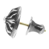 CHROME HEARTS クロムハーツ（原本有） STUD CRSBLL クロスボール スタッド ピアス シルバー系【中古】