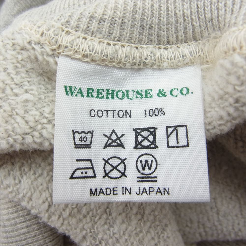 WAREHOUSE ウエアハウス 501-0011 2ND HAND SERIES セコハン USED加工 ラグラン スウェット グレー系 M【美品】【中古】