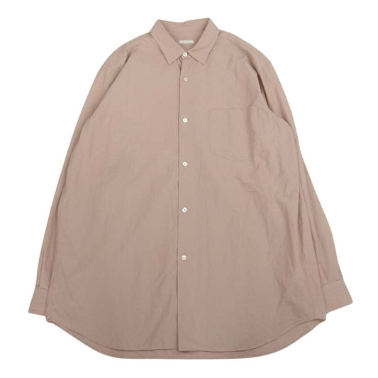 COMOLI コモリ 18SS M01-02001 broad collar shirt ブロード カラー コモリシャツ サンドピンク ピンク系 3【中古】