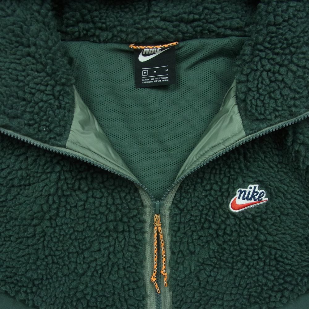 NIKE ナイキ CU4447-384 AS M NSW HE JKT HD INSLTD WNTR ボア切替 中綿 キルティング フリース ジャケット グリーン系 オレンジ系 M【中古】