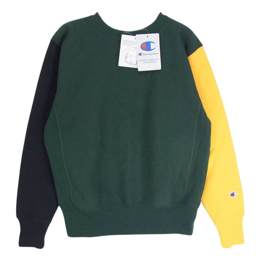 Champion チャンピオン C3-S008 REVERS WEAVE CREW NECK SWEAT リバースウィーブ クルーネック スウェット グリーン系 グリーン系 M【極上美品】【中古】