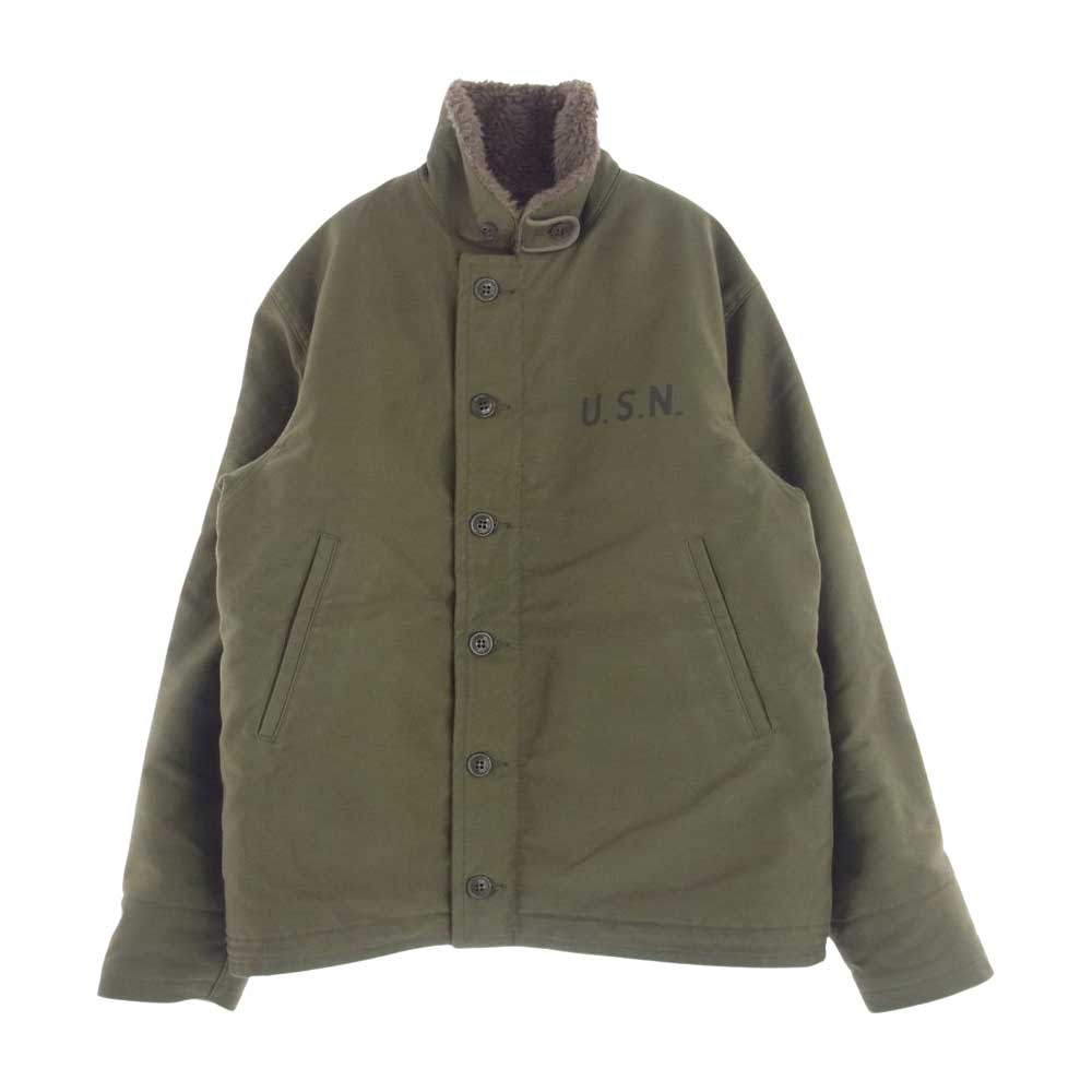 TOY'S McCOY トイズマッコイ N-1 DECK JACKET デッキ ジャケット ミリタリー オリーブグリーン系 38【中古】