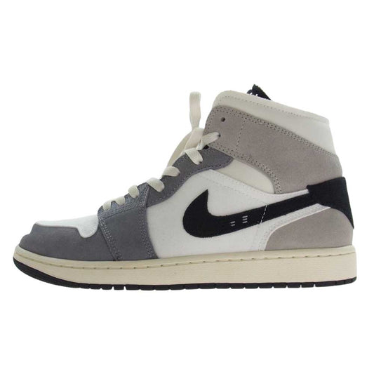 NIKE ナイキ DZ4136-002 Air Jordan 1 AJ1 Mid SE Craft Cement Grey エアジョーダン1 ミッド スニーカー ホワイト系 グレー系 28cm【美品】【中古】