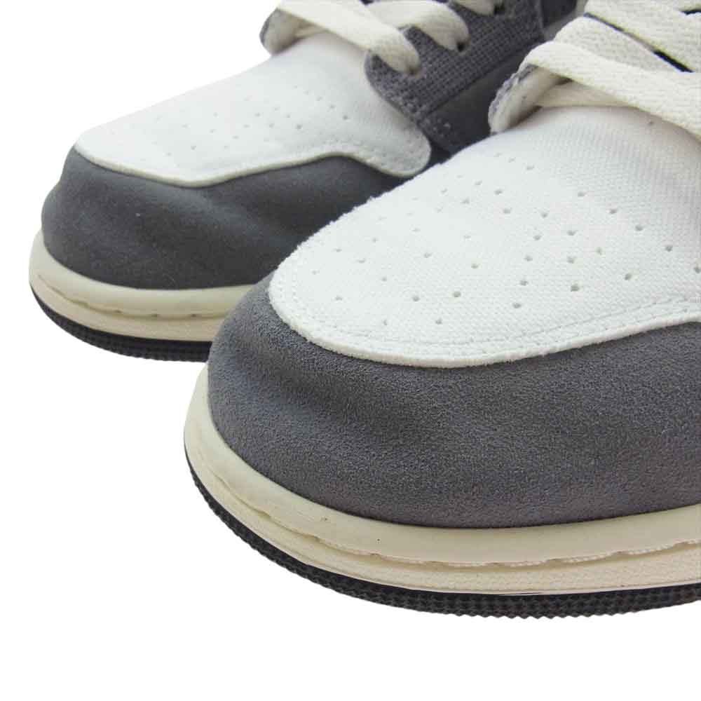 NIKE ナイキ DZ4136-002 Air Jordan 1 AJ1 Mid SE Craft Cement Grey エアジョーダン1 ミッド スニーカー ホワイト系 グレー系 28cm【美品】【中古】