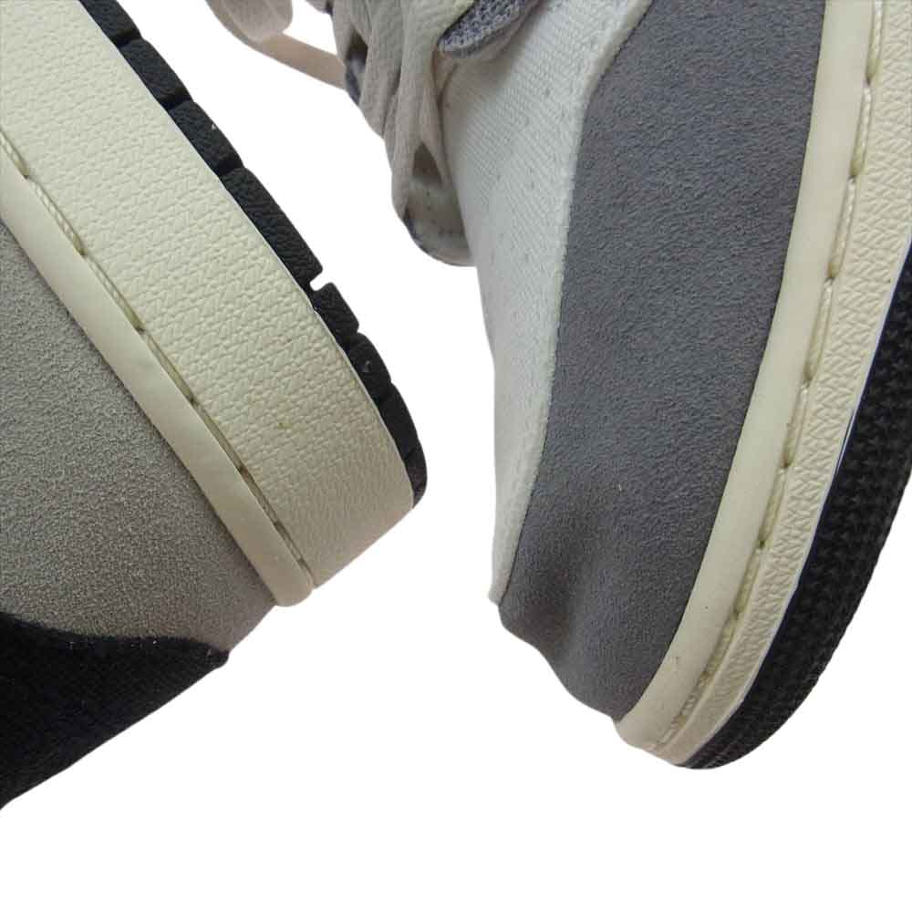 NIKE ナイキ DZ4136-002 Air Jordan 1 AJ1 Mid SE Craft Cement Grey エアジョーダン1 ミッド スニーカー ホワイト系 グレー系 28cm【美品】【中古】