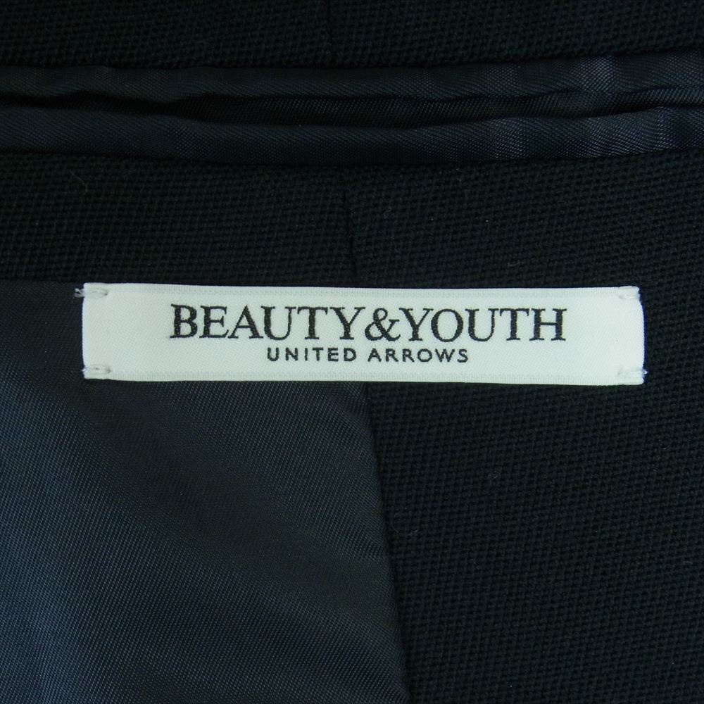 UNITED ARROWS ユナイテッドアローズ 1622-209-1047 BEAUTY&YOUTH ビューティーアンドユース 毛ブレンド ダブル テーラード ジャケット 金ボタン 紺ブレザー ダークネイビー系 M【中古】