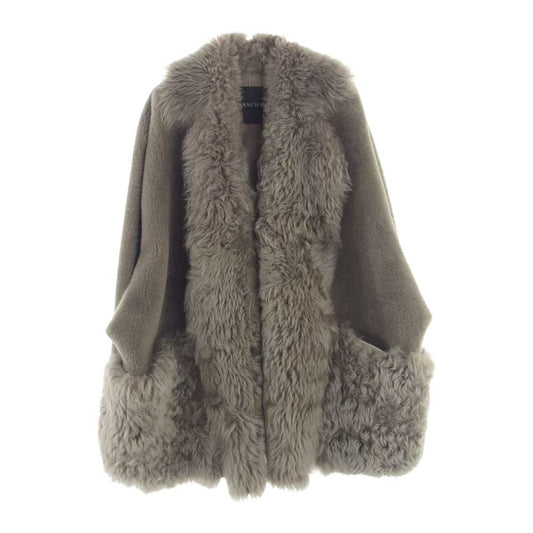 ブランカ 20-010-510-0007-3-0 Deuxieme Classe取扱 ドゥーズィエムクラス 国内正規品 MOUTON VEST リアルムートン ベスト ブラウン系【美品】【中古】
