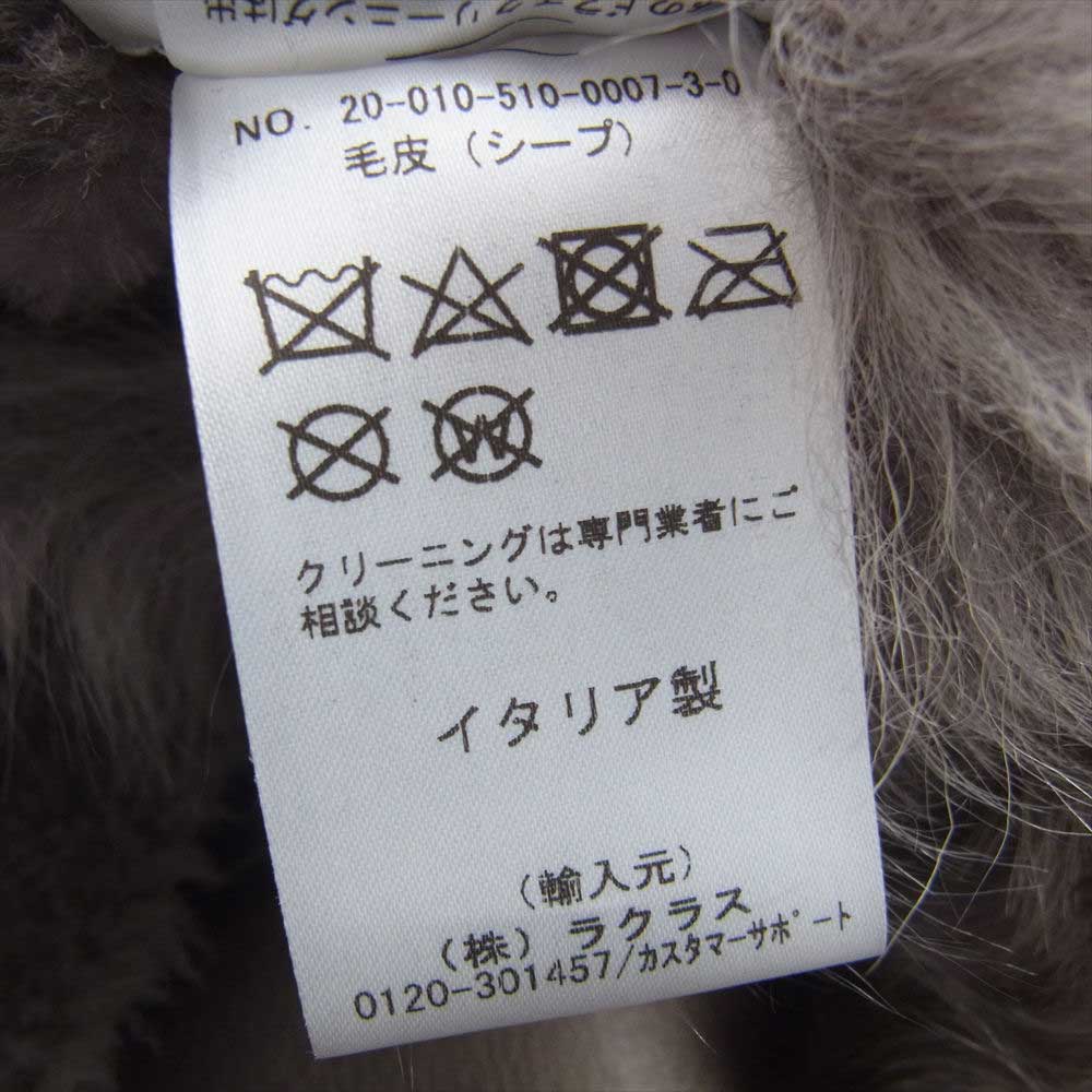ブランカ 20-010-510-0007-3-0 Deuxieme Classe取扱 ドゥーズィエムクラス 国内正規品 MOUTON VEST リアルムートン ベスト ブラウン系【美品】【中古】