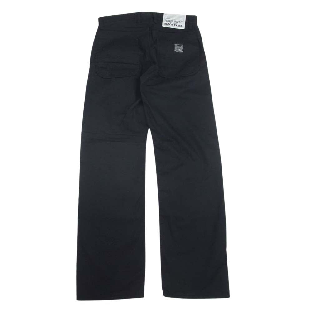RUDE GALLERY BLACK REBEL ルードギャラリーブラックレーベル コットン チノ パンツ ブラック系 S【中古】