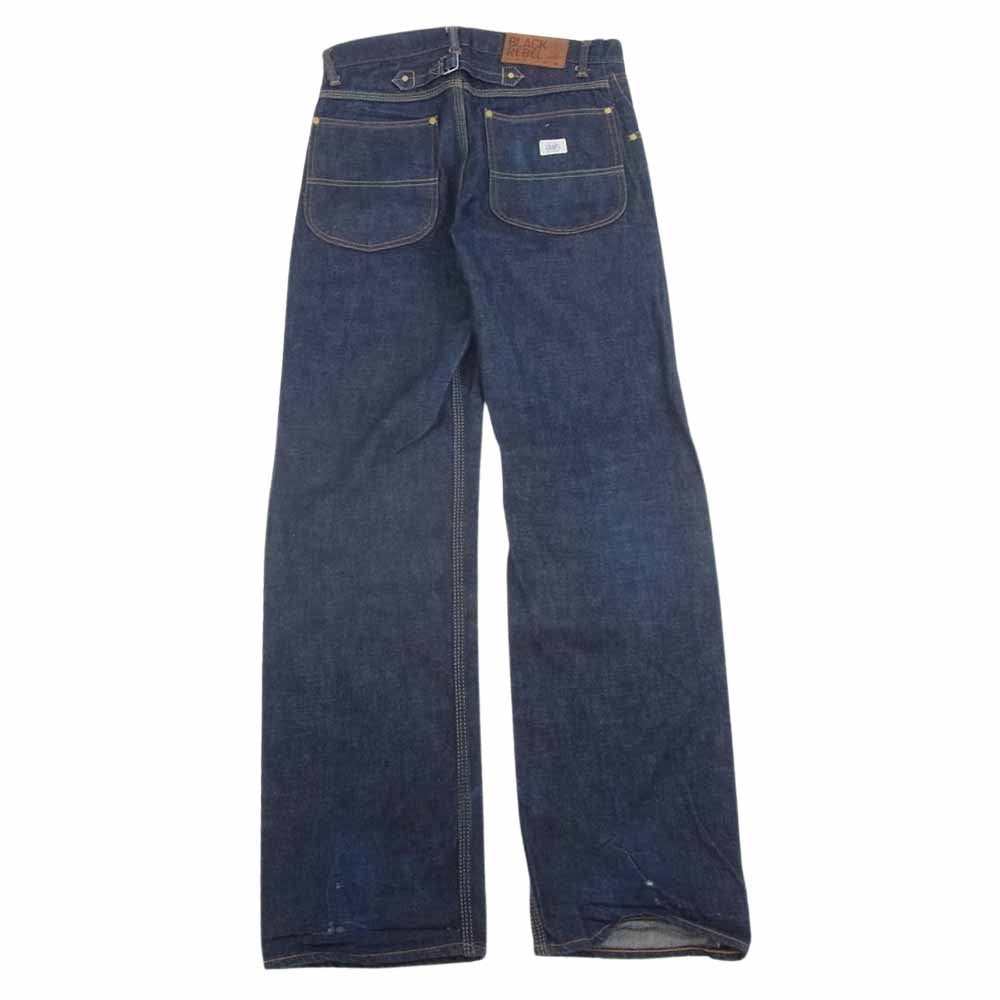 RUDE GALLERY BLACK REBEL ルードギャラリーブラックレーベル シンチバッグ デニム パンツ インディゴブルー系 W28【中古】