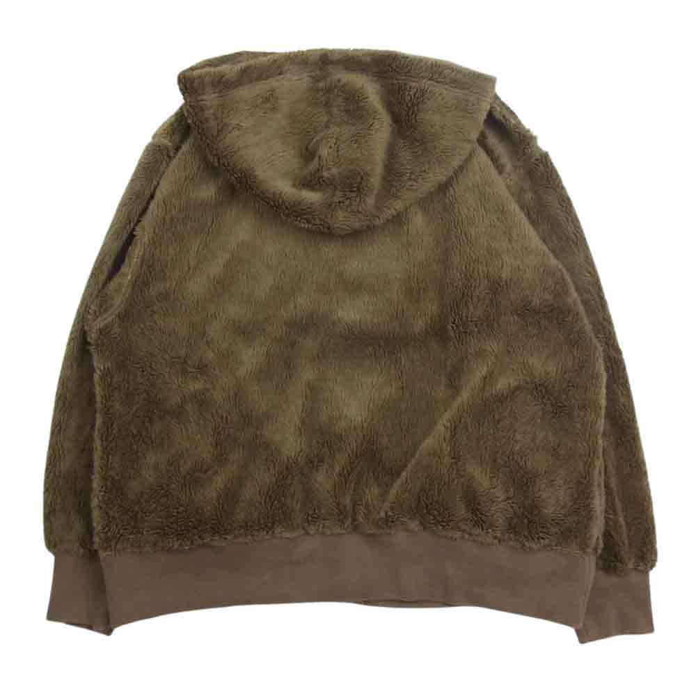 WTAPS ダブルタップス 172ATDT-CSM20 GRIZZLY SWEATSHIRT ボア ジップ パーカー ブラウン系 L【中古】