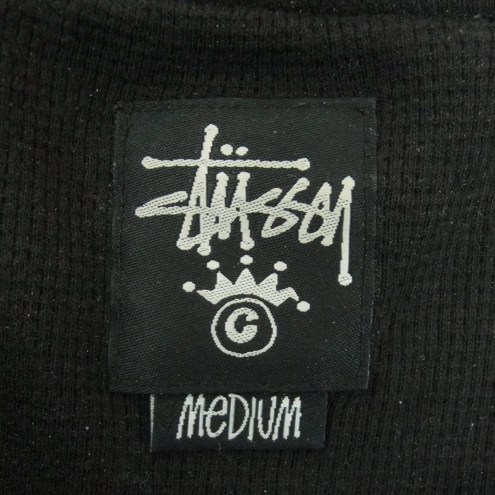 STUSSY ステューシー スタジャン ジップ パーカー コットン ポリエステル 中国製 ブラック系 M【中古】