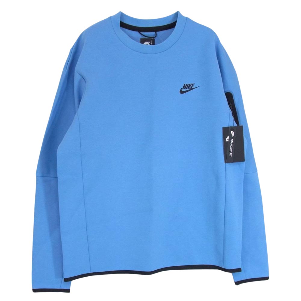 NIKE ナイキ CU4506-496 TECH FLEECE CREW テックフリース スウェット ブルー系 L【美品】【中古】