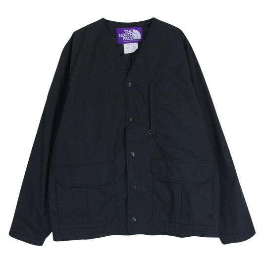 THE NORTH FACE ノースフェイス NP2102N PURPLE LABEL 65/35 Hopper Field Cardigan パープルレーベル ホッパー フィールド カーディガン ブラック系 XL【中古】