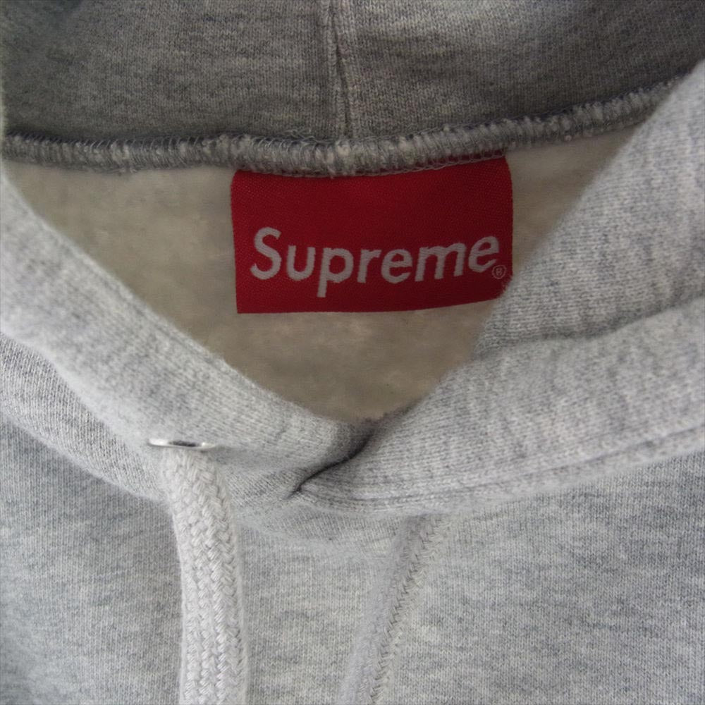Supreme シュプリーム 19SS Zip Pouch Hooded Sweatshirt ジップ ポーチ フーデッド スウェット シャツ グレー系 L【中古】
