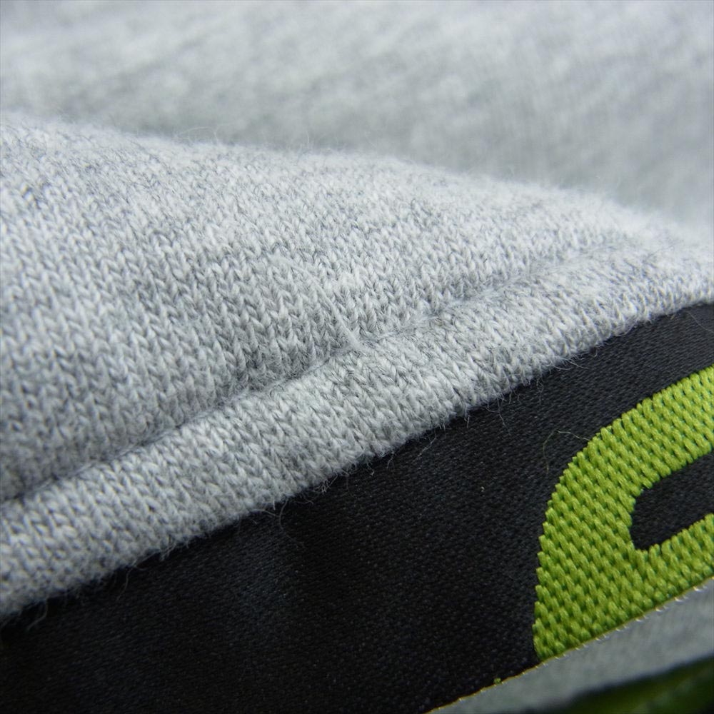 Supreme シュプリーム 19SS Zip Pouch Hooded Sweatshirt ジップ ポーチ フーデッド スウェット シャツ グレー系 L【中古】