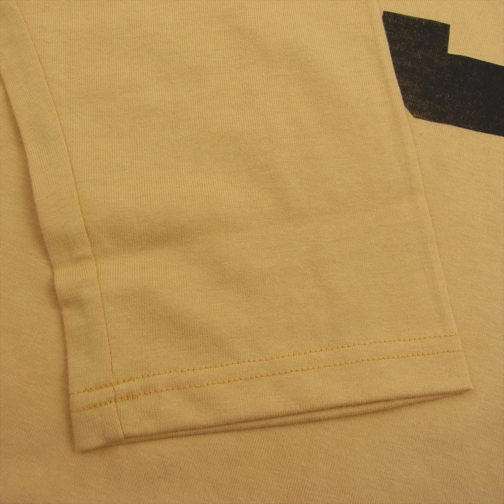 TOY'S McCOY トイズマッコイ TMC2150 McHILL SPORTS WEAR FOOTBALL SHIRT 25TH ANNIVERSARY 長袖プリント フットボール Tシャツ ロンT イエロー系 XL【新古品】【未使用】【中古】