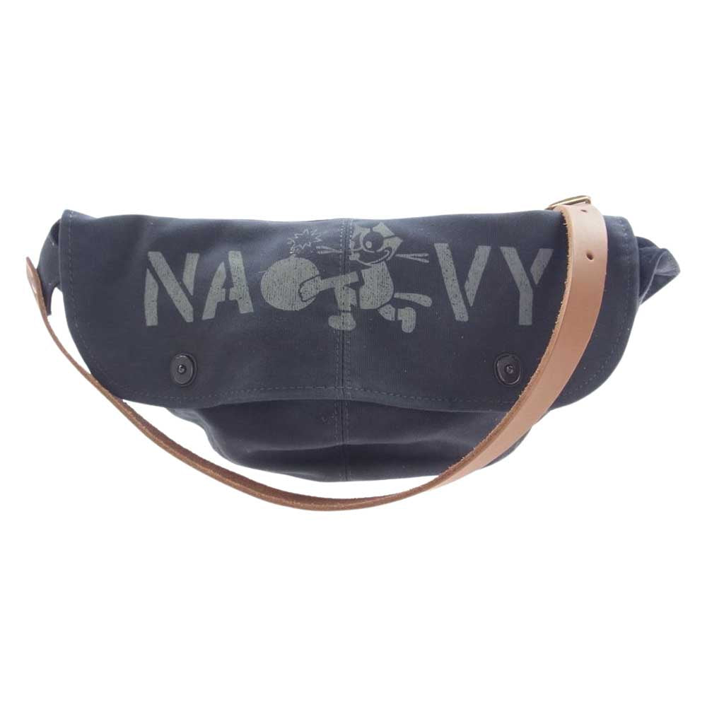 TOY'S McCOY トイズマッコイ TMA1915 NAVY DECK BAG FELIX THE CAT フェリックス ネイビー デッキ ショルダー バッグ ダークネイビー系 F【新古品】【未使用】【中古】