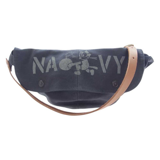 TOY'S McCOY トイズマッコイ TMA1915 NAVY DECK BAG FELIX THE CAT フェリックス ネイビー デッキ ショルダー バッグ ダークネイビー系 F【新古品】【未使用】【中古】