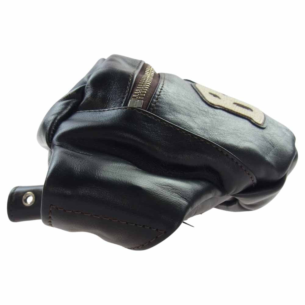 TOY'S McCOY トイズマッコイ TMA1613 DUAL BLADE BAG BECK ベック レザー デュアル ブレード ショルダー バッグ ブラック系 F【新古品】【未使用】【中古】