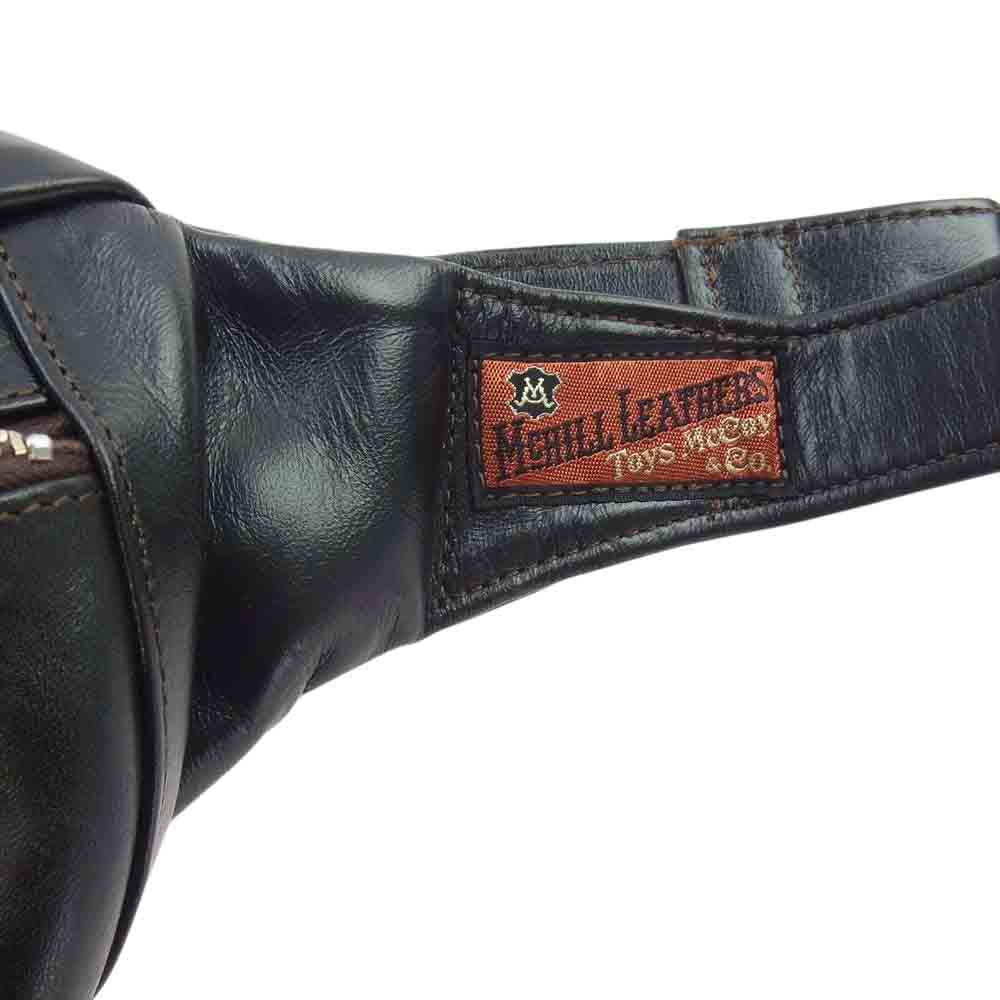 TOY'S McCOY トイズマッコイ TMA1613 DUAL BLADE BAG BECK ベック レザー デュアル ブレード ショルダー バッグ ブラック系 F【新古品】【未使用】【中古】