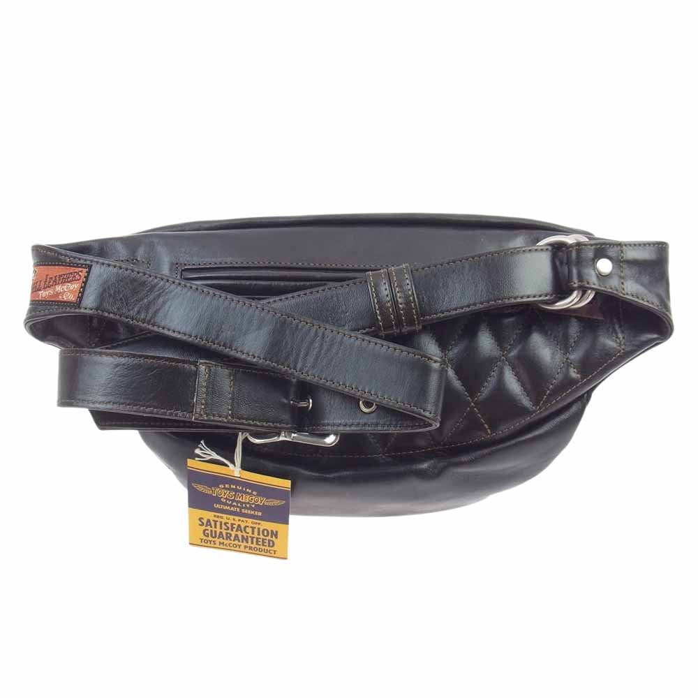 TOY'S McCOY トイズマッコイ TMA1606 DUAL BLADE BAG　U.S.A.F. アメリカ軍 空軍 エアフォース レザー デュアル ブレード ショルダー バッグ ダークブラウン系 F【新古品】【未使用】【中古】