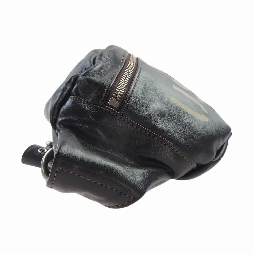 TOY'S McCOY トイズマッコイ TMA1606 DUAL BLADE BAG　U.S.A.F. アメリカ軍 空軍 エアフォース レザー デュアル ブレード ショルダー バッグ ダークブラウン系 F【新古品】【未使用】【中古】