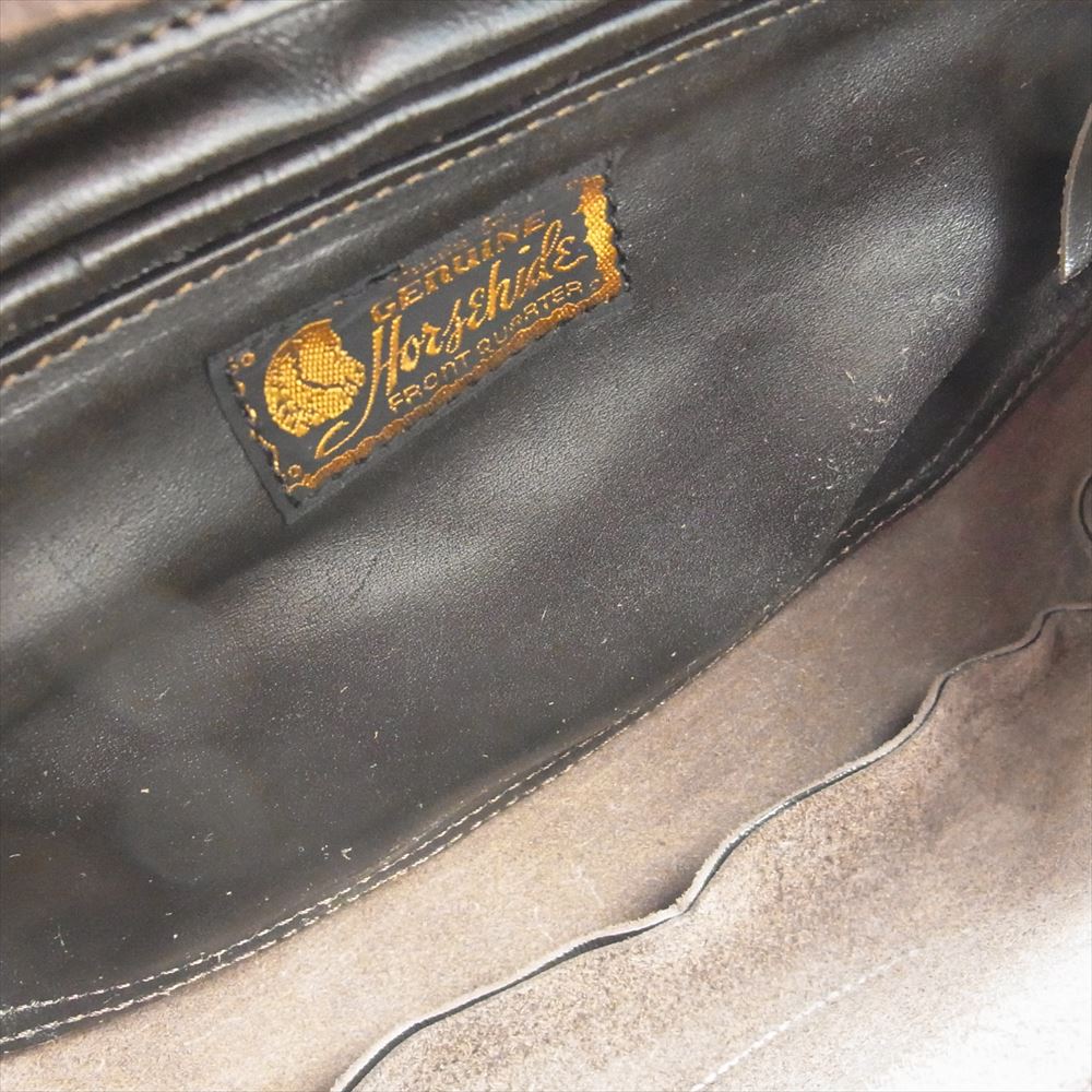 TOY'S McCOY トイズマッコイ TMA1606 DUAL BLADE BAG　U.S.A.F. アメリカ軍 空軍 エアフォース レザー デュアル ブレード ショルダー バッグ ダークブラウン系 F【新古品】【未使用】【中古】