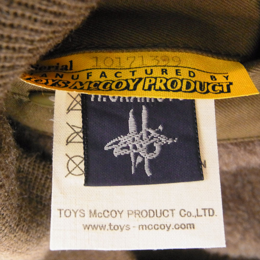 TOY'S McCOY トイズマッコイ TMJ2226 TYPE B-10 Wild Children Ⅱ ワイルドチルドレン 裏ボア 襟ファー ミリタリー フライト ジャケット カーキ系 44【極上美品】【中古】