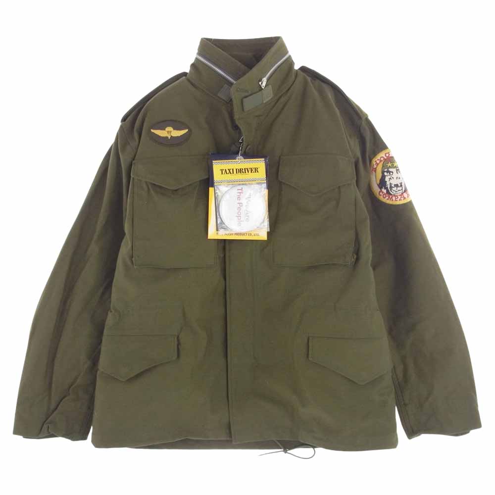 TOY'S McCOY トイズマッコイ TMJ2239 TAXI DRIVER M-65 COAT MANS タクシードライバー フィールド コート ミリタリー ジャケット オリーブグリーン系 XL【極上美品】【中古】