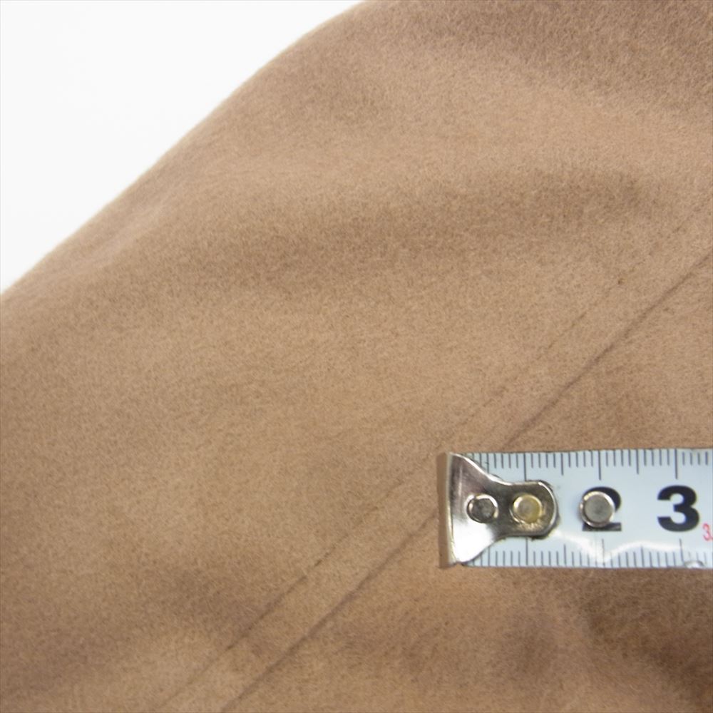 1piu1uguale3 ウノピュウノウグァーレトレ MRC146 LAB049 EMMETI エンメティ MOUTON WRAPHOODED COAT カシミヤ混 ムートン ラップ フーデッド コート ライトブラウン系 V(５)【中古】