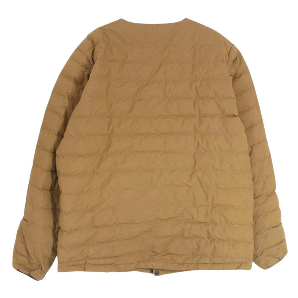 NANGA ナンガ オーロラダウン ライトダウン ダウンカーディガン インナー ロゴ ジャケット ブラウン系 M【中古】